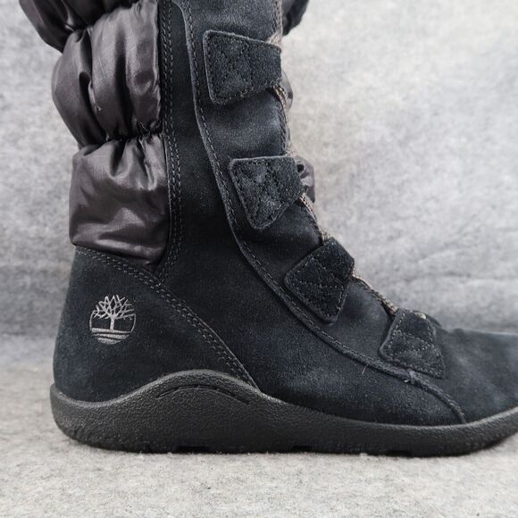 Timberland Shoes Womens 8 Boots Winter Quilted Lace Up Leather Fashion Comfort - Picture 2 of 16